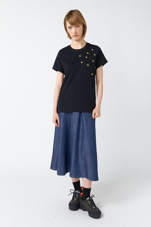 Scattered pansy t-shirt