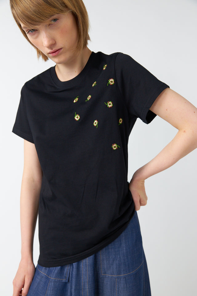 Scattered pansy t-shirt