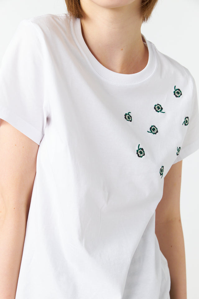 Scattered pansy t-shirt