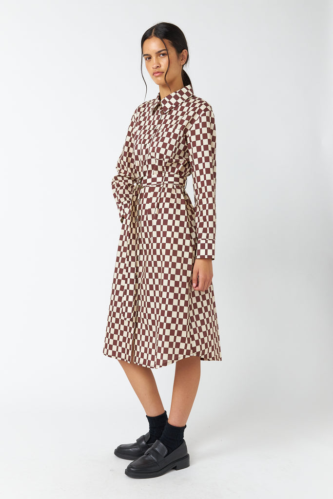 sheller flocky check long shirt dress 美品 Checkers shirt dress | Dresses | Sylvester New Zealand Worldwide