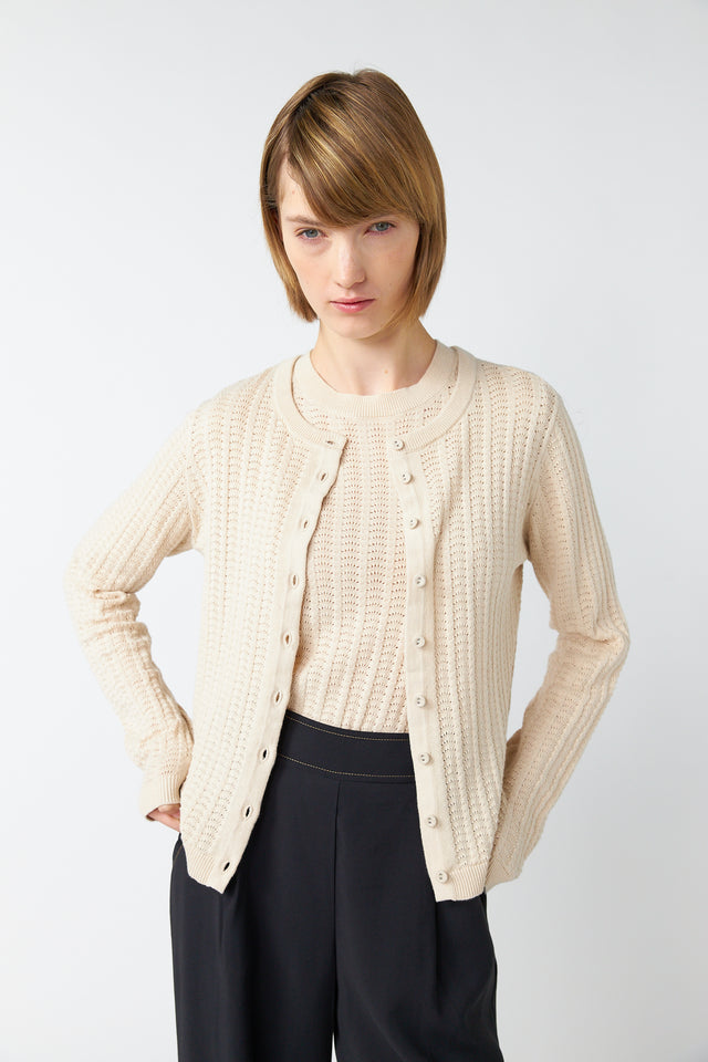 Scallop cardigan