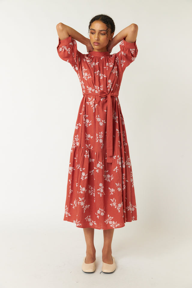 Blooms midi dress