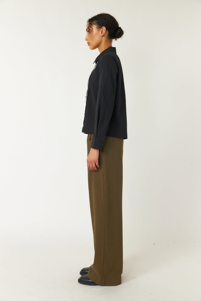 Pintucked shirt