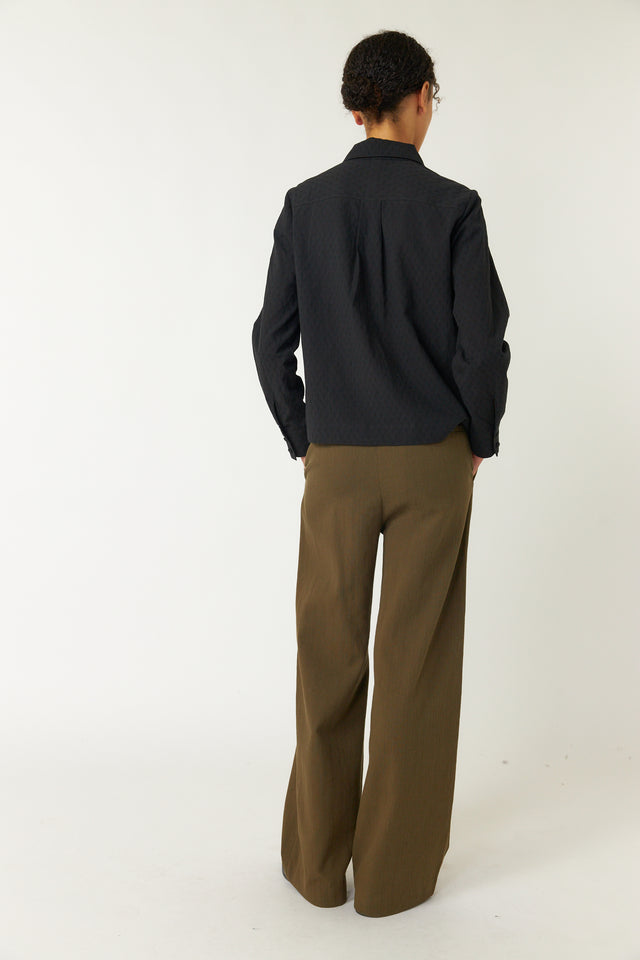 Pintucked shirt