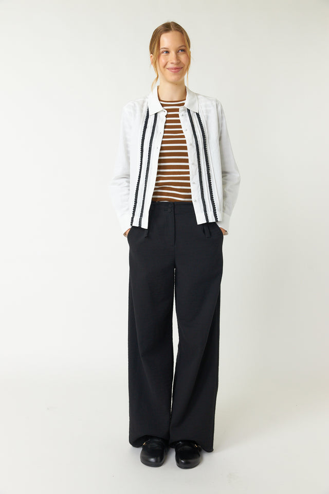 Pintucked shirt