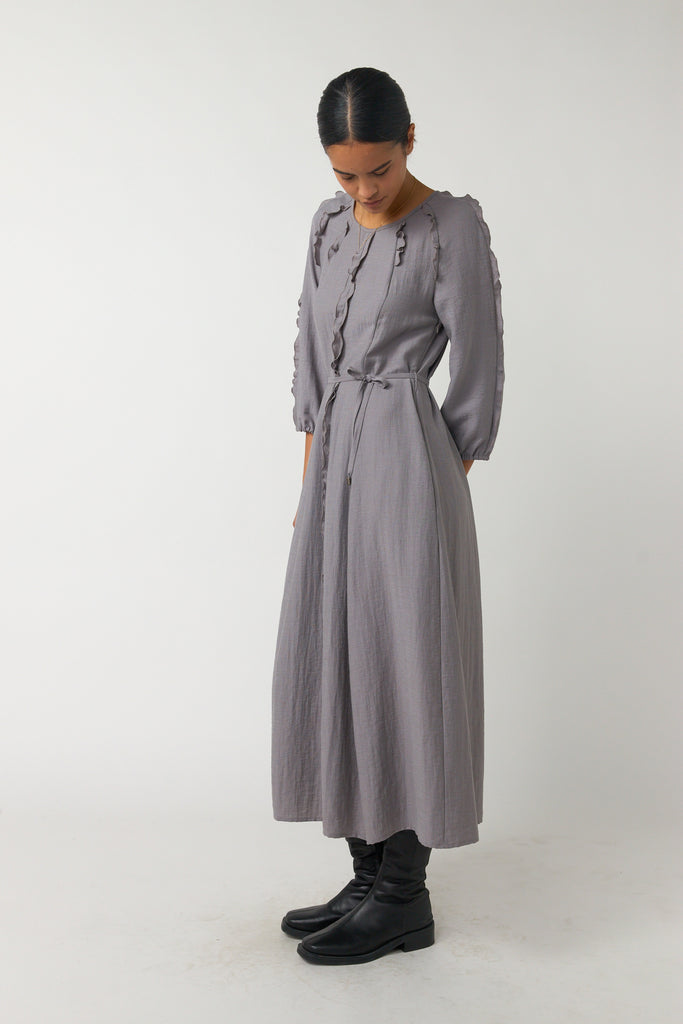 grey flutter sleeve dress | Dresses onesie