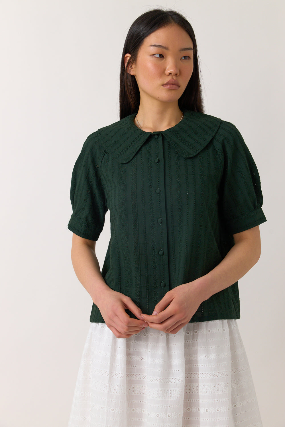 Forget-me-not blouse