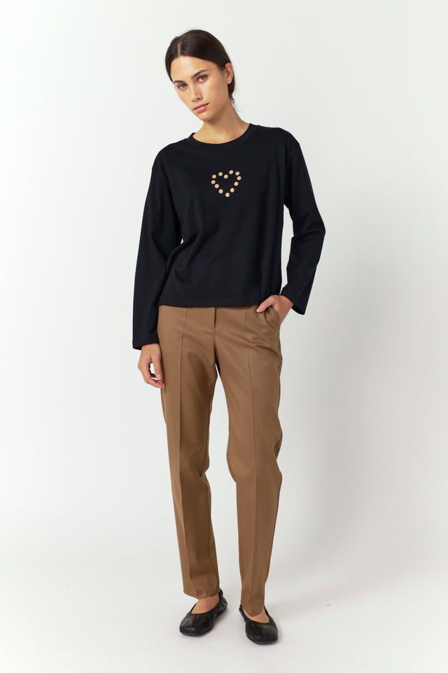 Twill cigarette pant