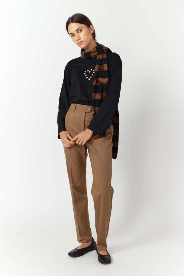 Twill cigarette pant