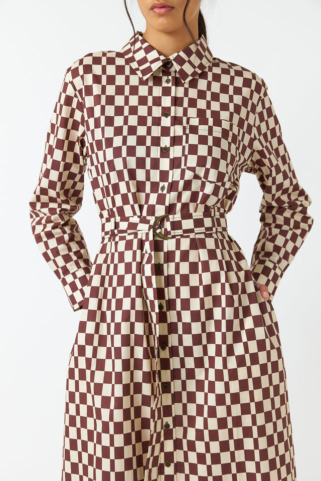 next check shirt dress Burberry Check Cotton Shirt Dress , Size: 08