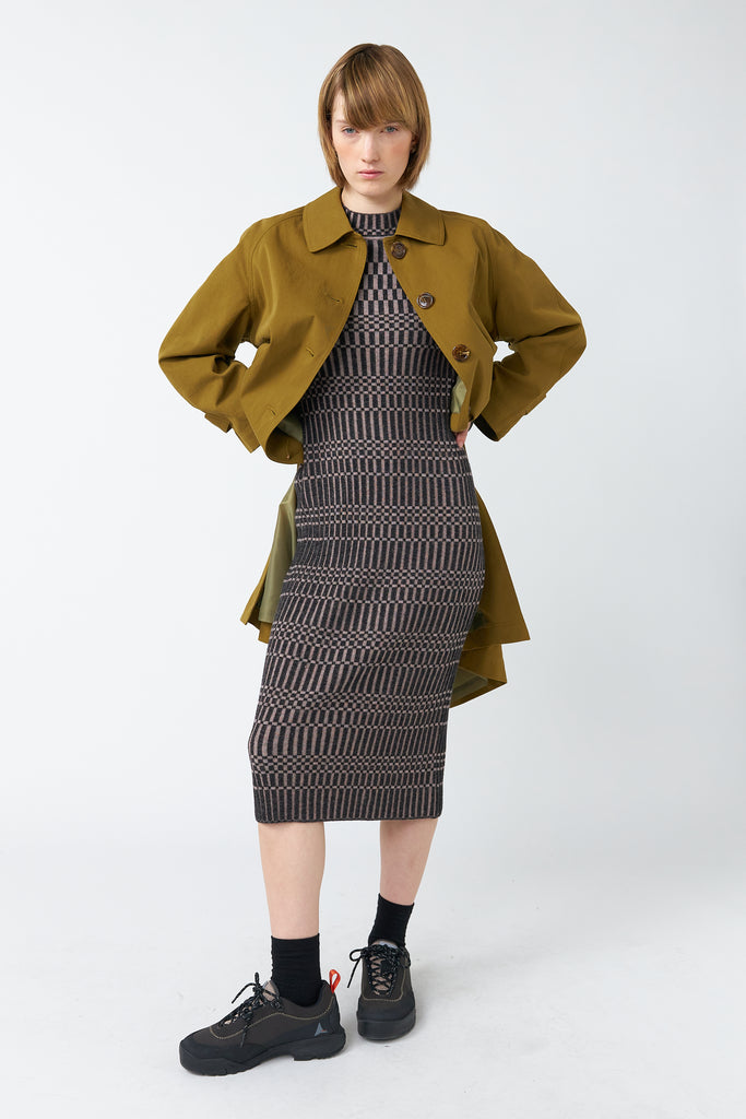 Rothko Ls Dress In Ambra
