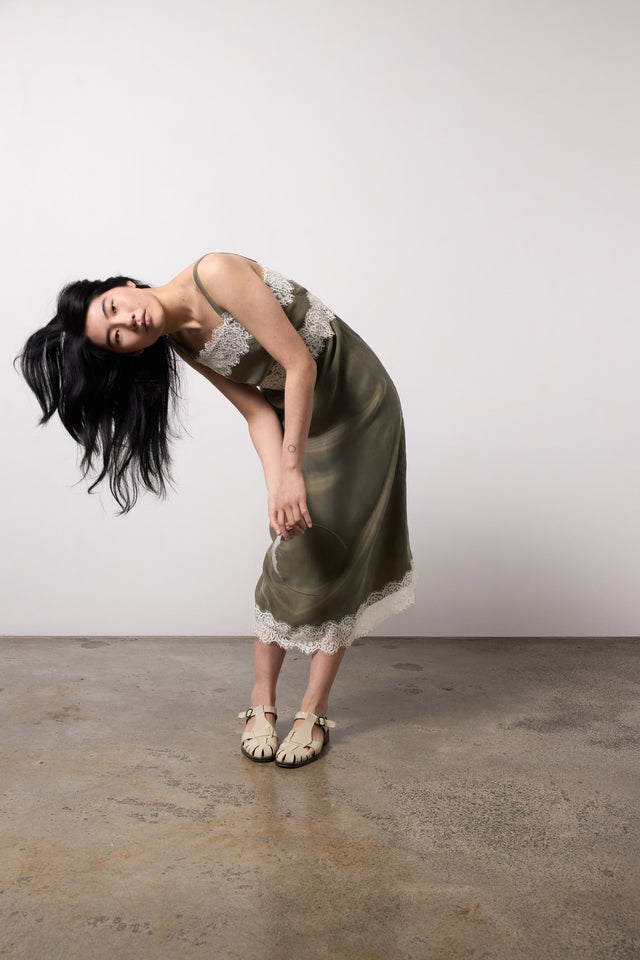 Chantilly slip dress