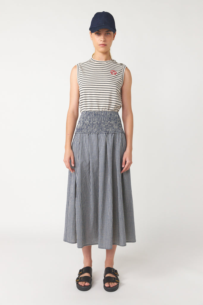 Mini check skirt 
