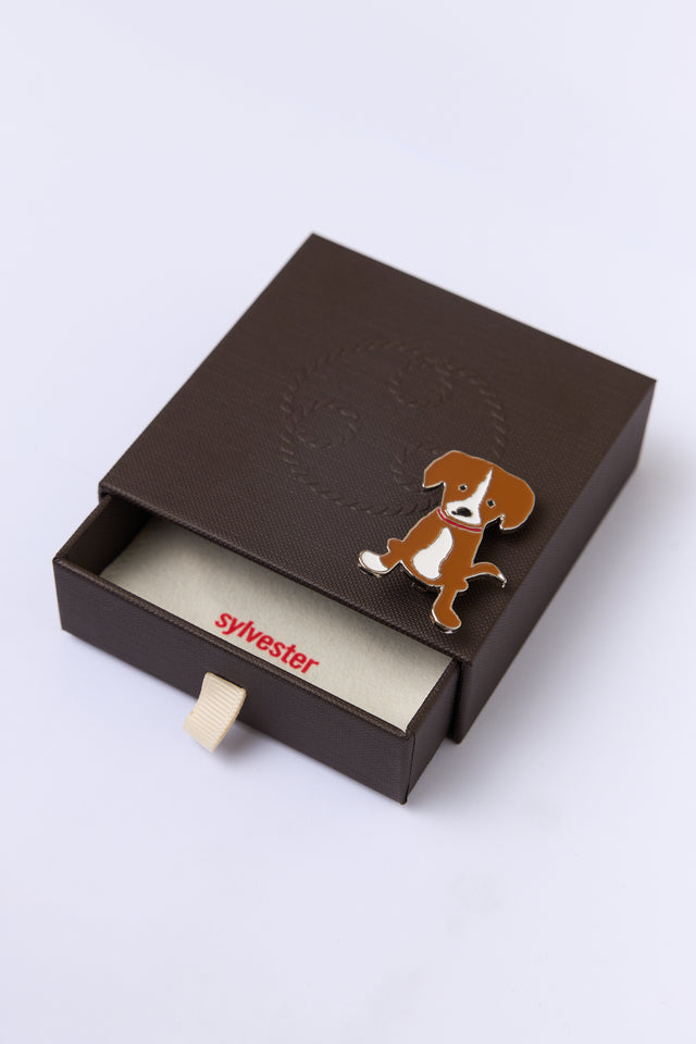 Lucky dog pin