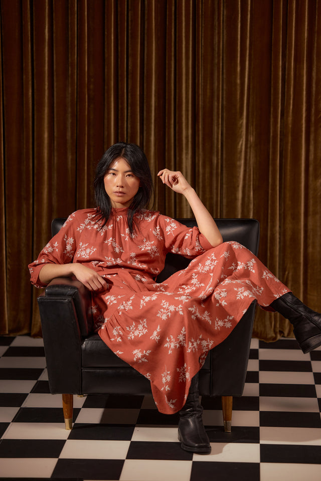 Blooms midi dress