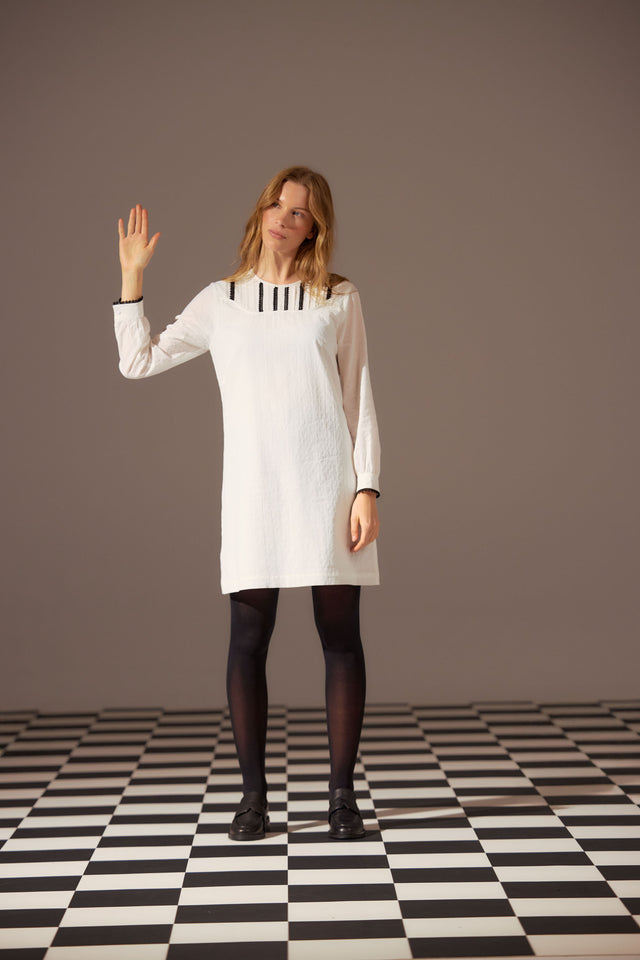Pintucked dress