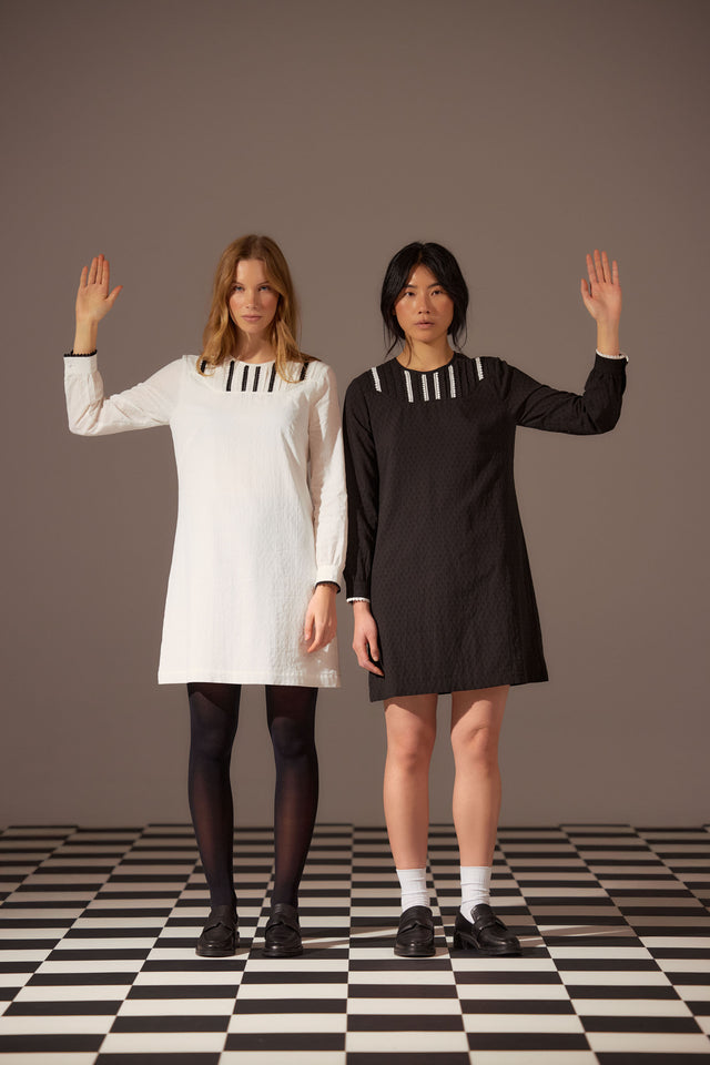 Pintucked dress