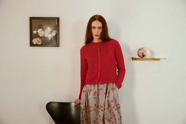 Parquet cardigan
