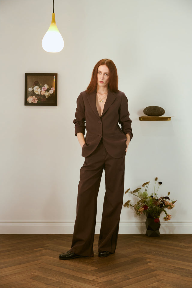 Twin striped trouser