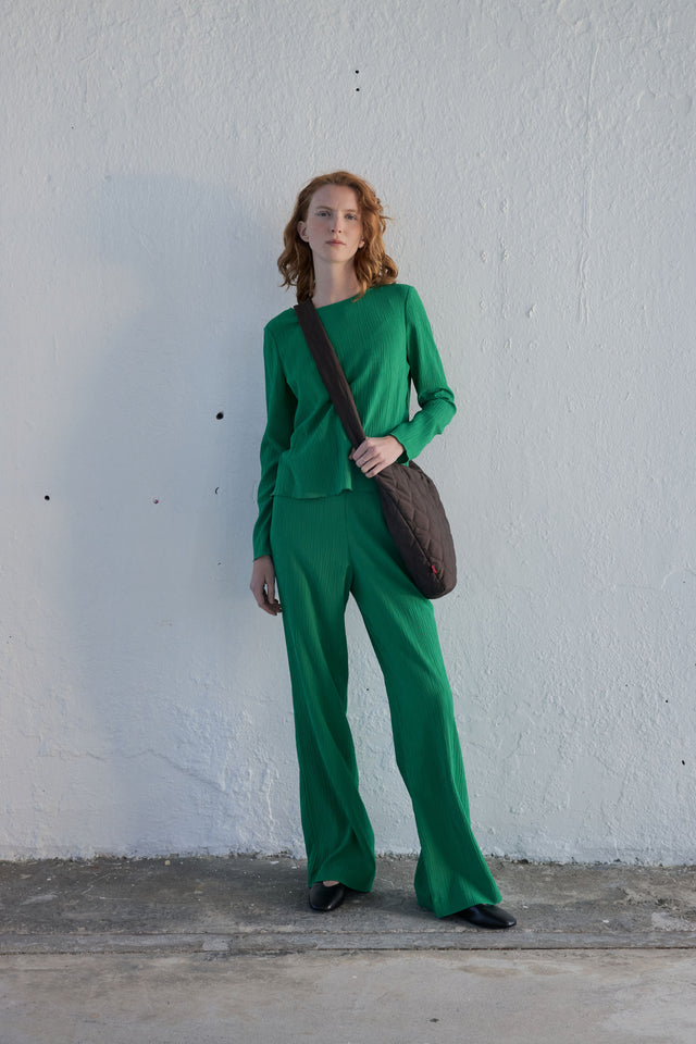 Crinkle trouser