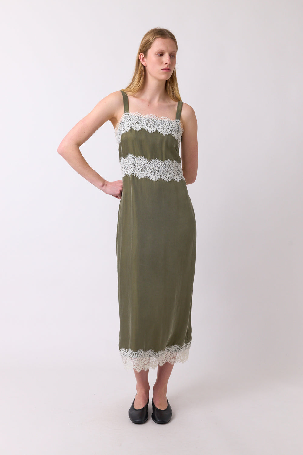 Chantilly slip dress