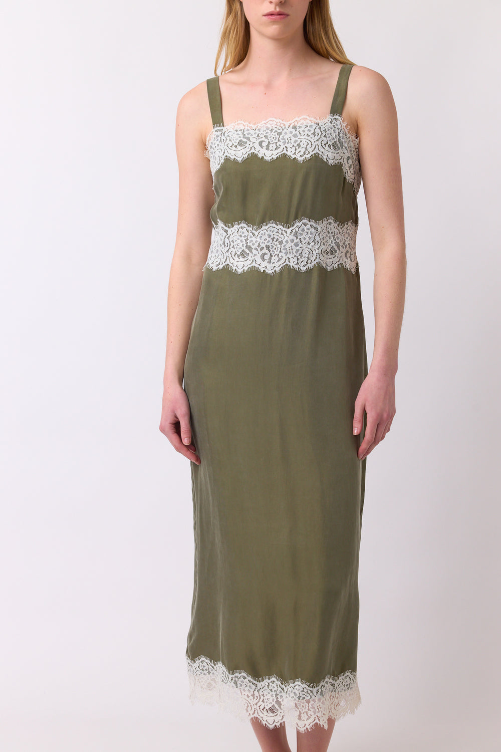 Chantilly slip dress
