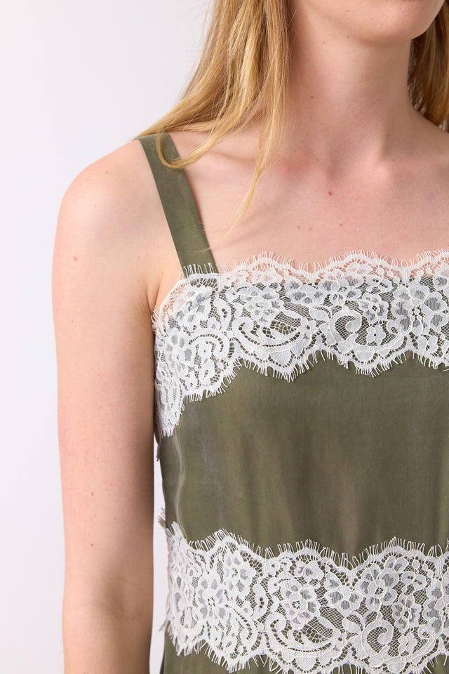 Chantilly slip dress