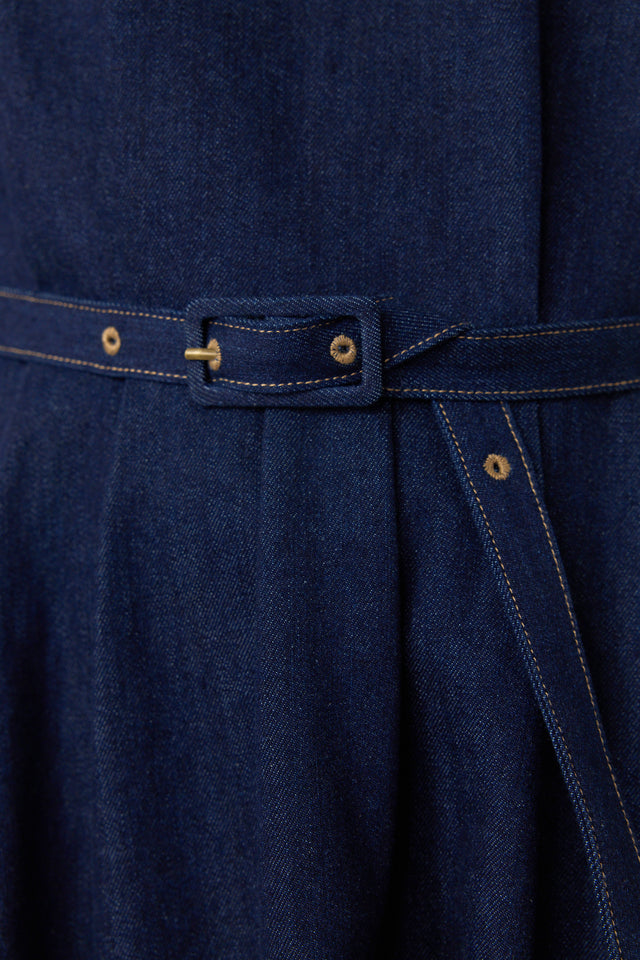 Denim sculpt dress