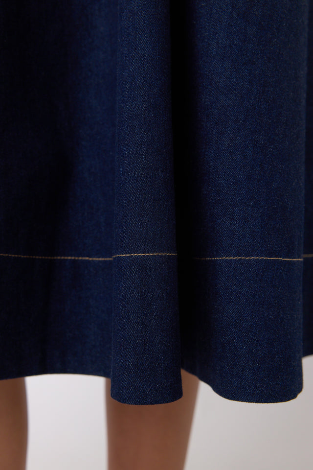 Denim sculpt dress