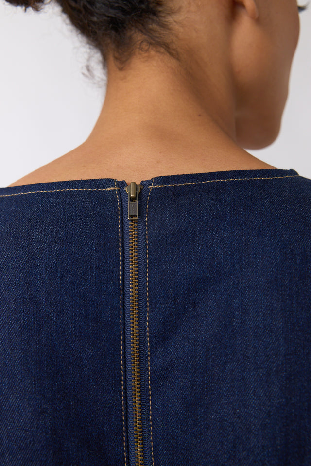 Denim sculpt dress
