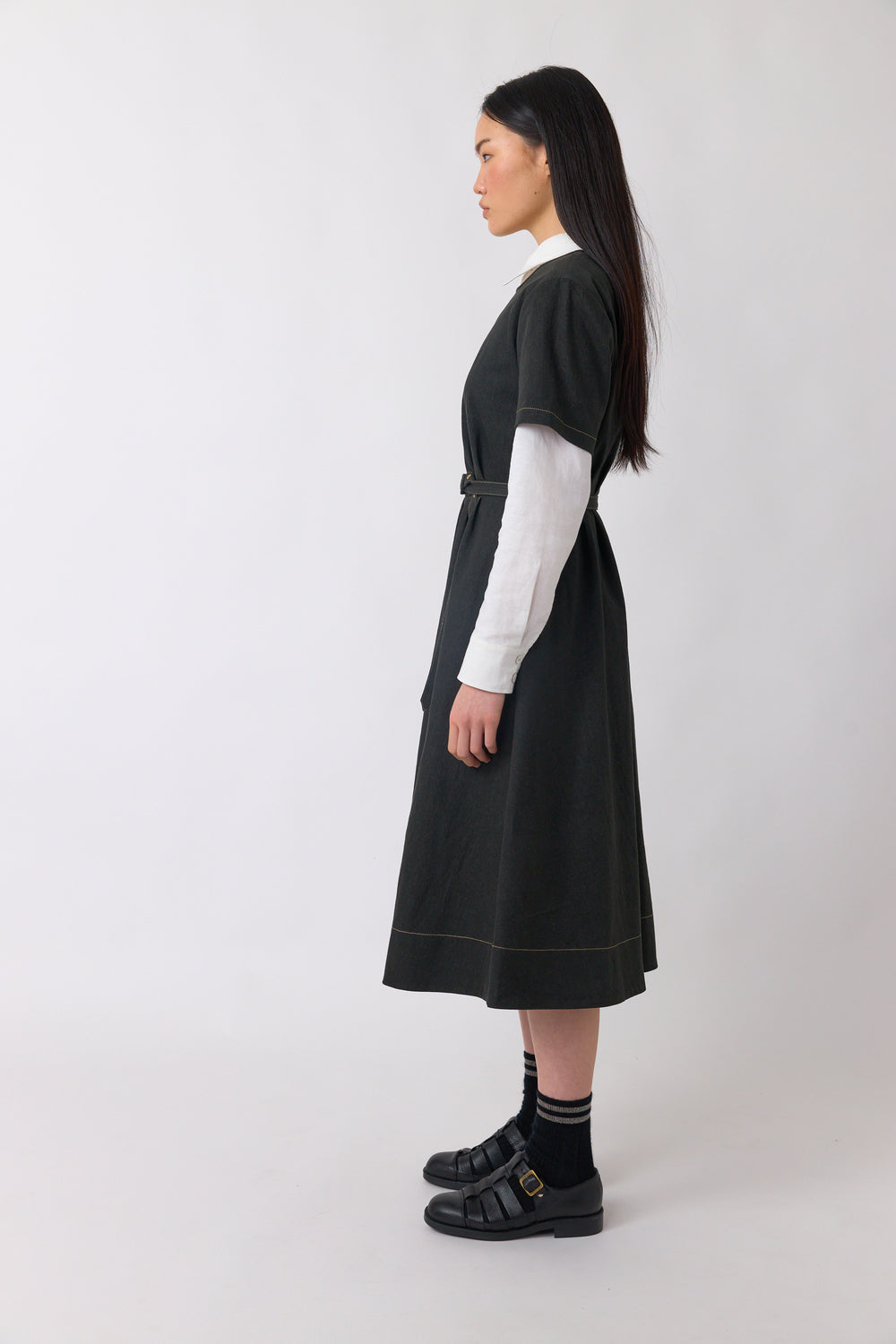 Denim sculpt dress