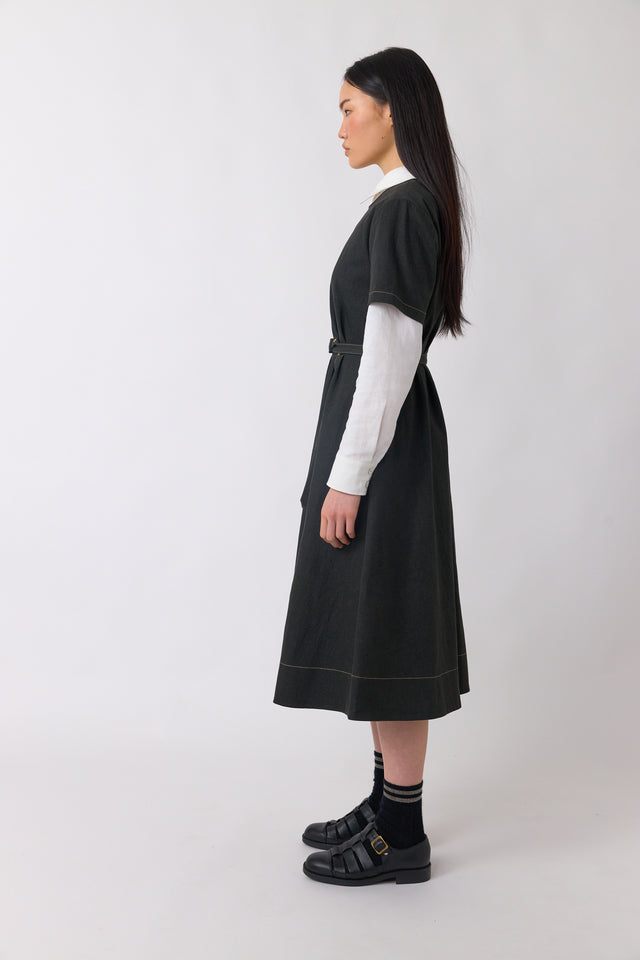Denim sculpt dress