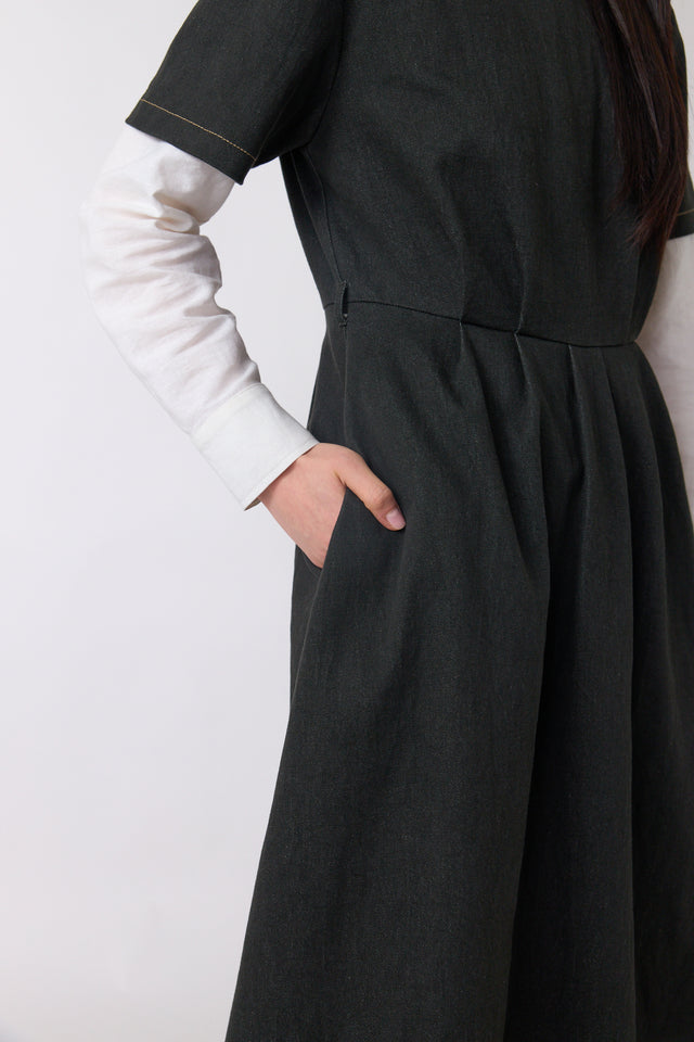 Denim sculpt dress