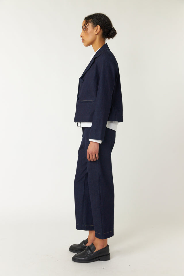 Denim service jacket