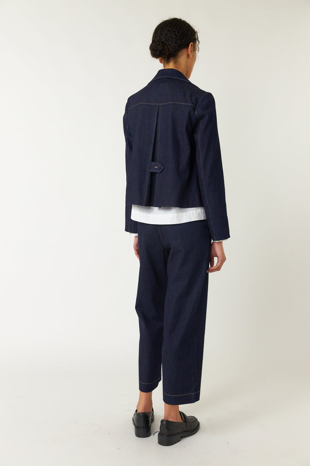 Denim service jacket