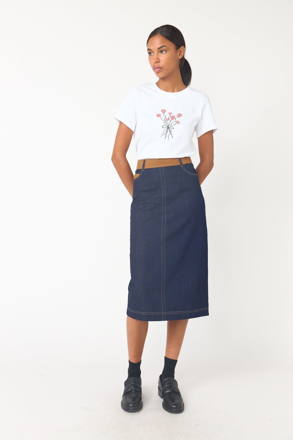Denim yard skirt