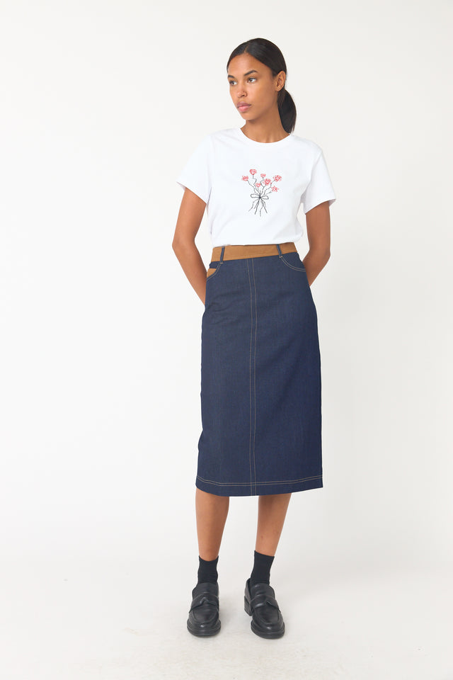 Denim yard skirt