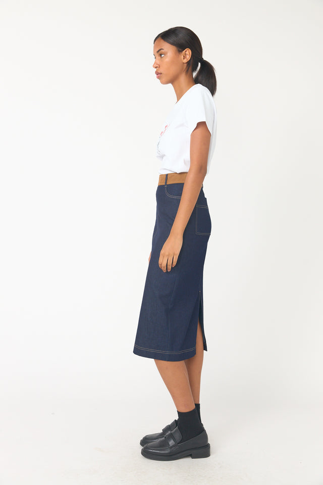 Denim yard skirt