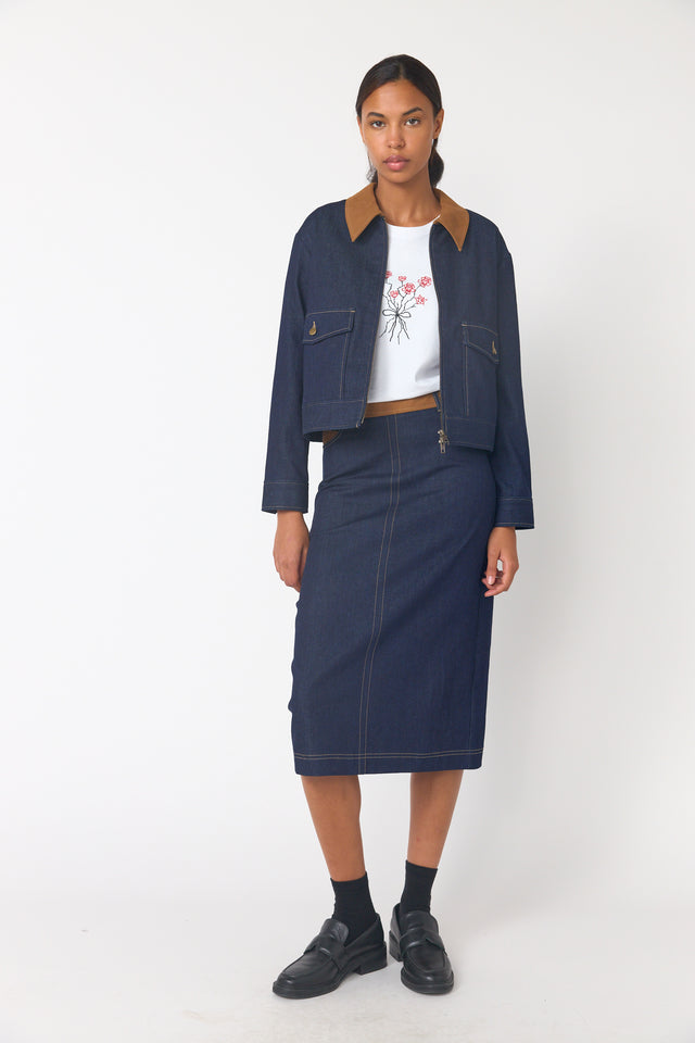 Denim yard skirt