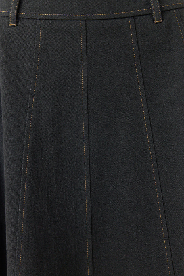 Denim circle skirt