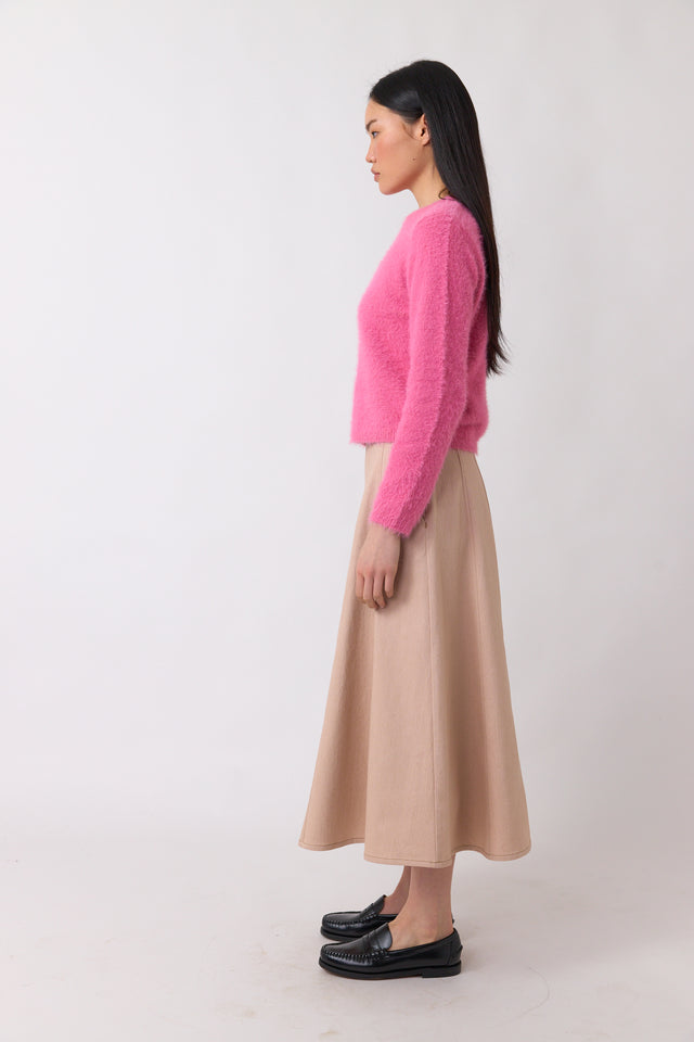 Denim circle skirt
