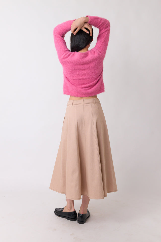 Denim circle skirt