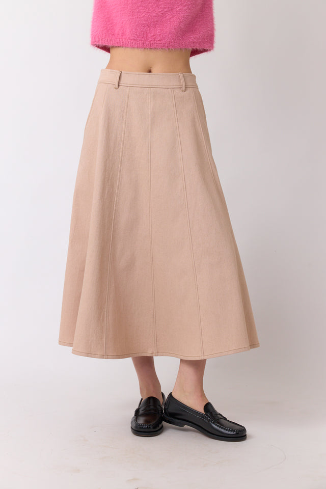 Denim circle skirt