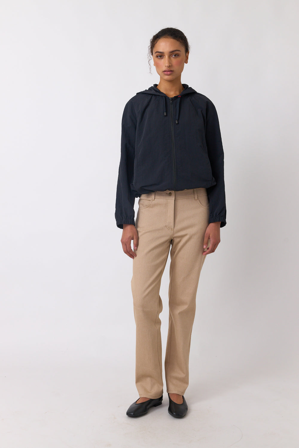 Denim slim leg trouser