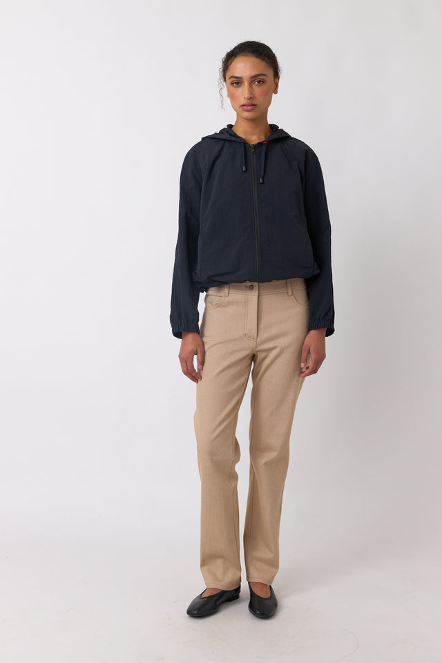 Denim slim leg trouser