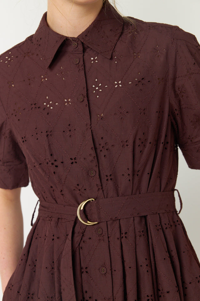 Diamond shirt dress