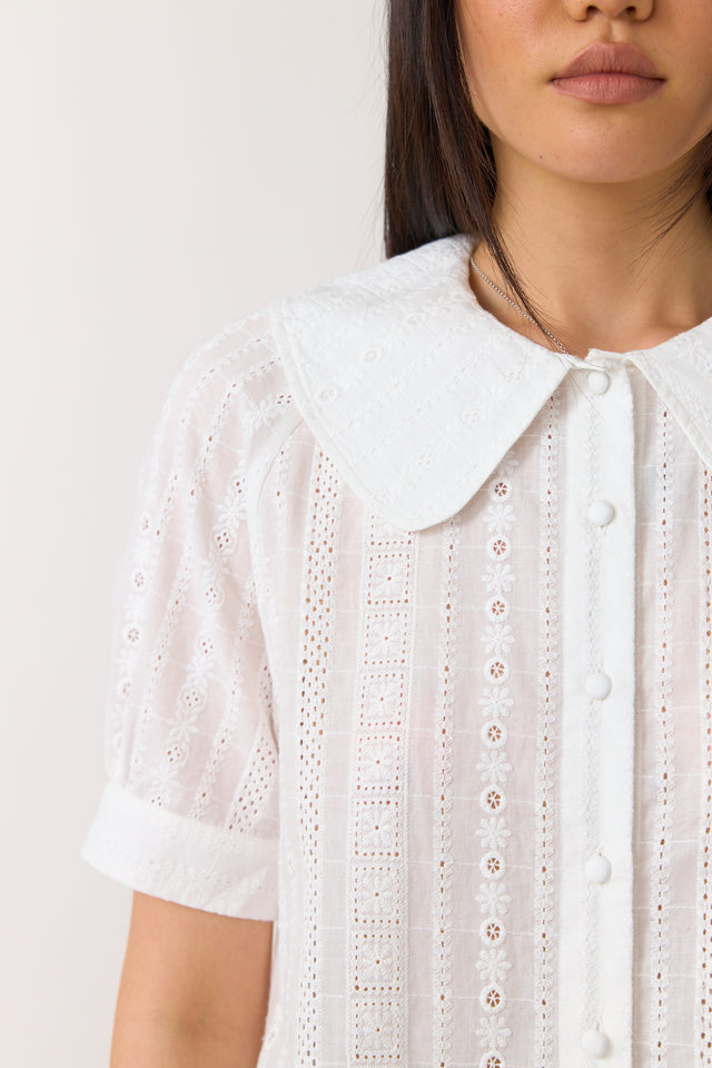 Forget-me-not blouse
