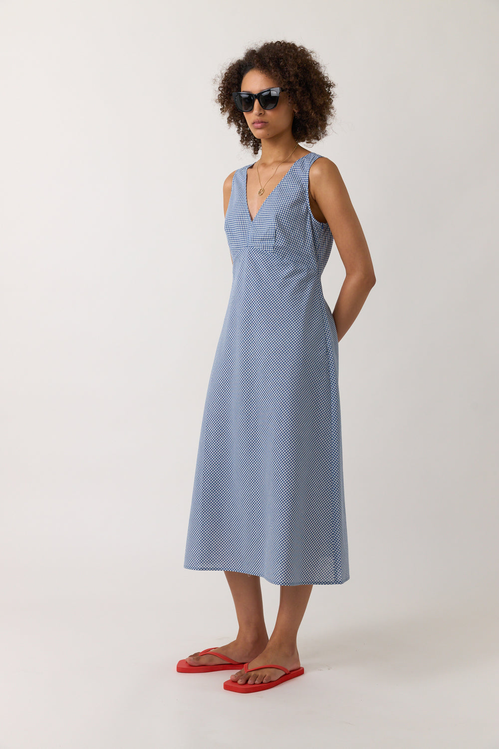 Gingham sun dress