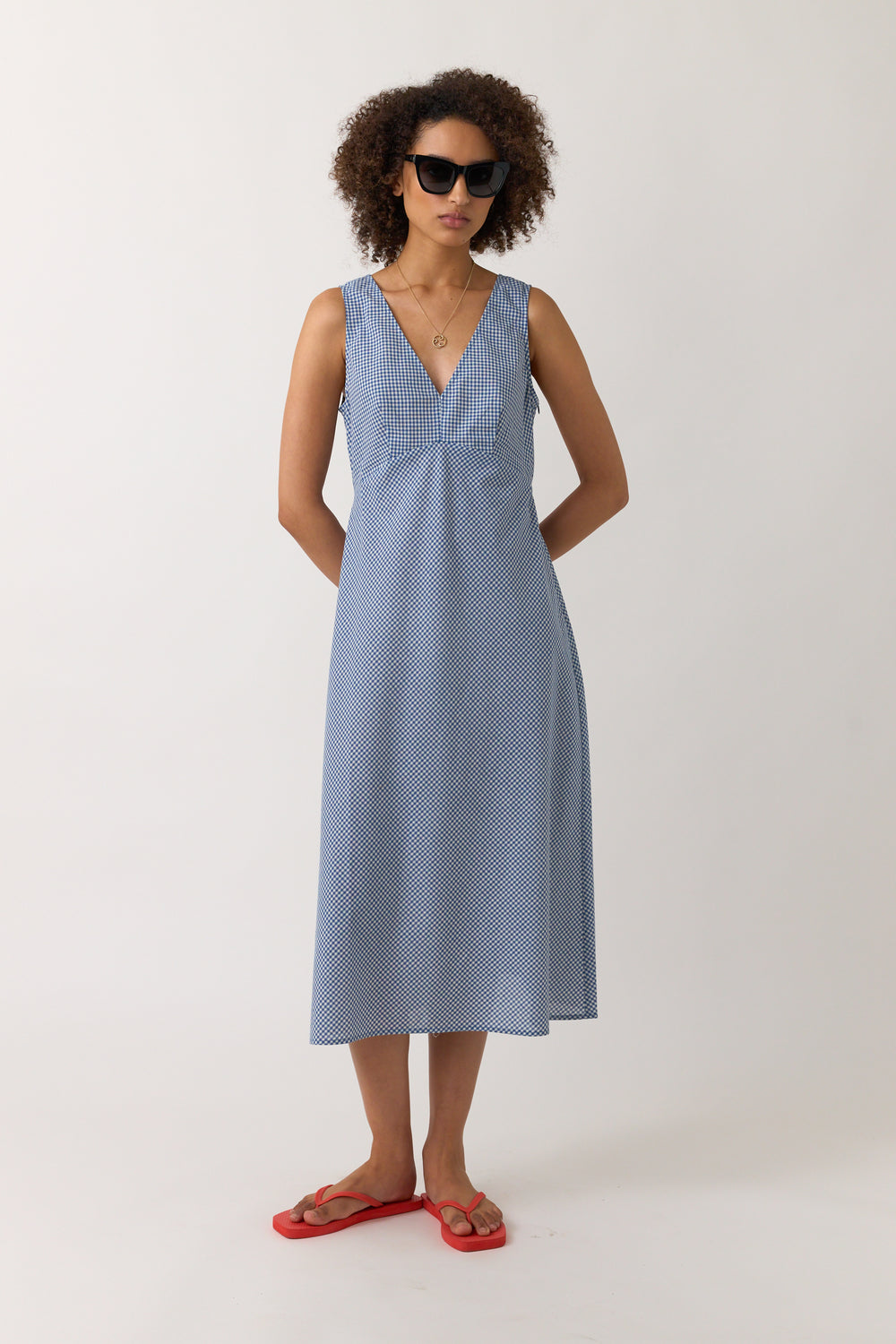 Gingham sun dress