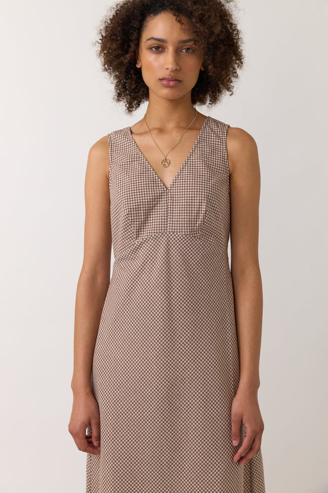 Gingham sun dress